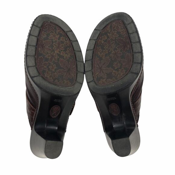 Sofft Brown heeled  Clogs 9 M - Picture 6 of 9